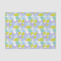 Cow and Chicken Color Block Pattern Tissue Paper