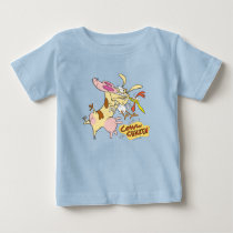 Cow and Chicken Hug Graphic Baby T-Shirt