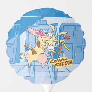 Cow and Chicken Hug Graphic Balloon