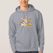 Cow and Chicken Hug Graphic Hoodie