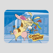 Cow and Chicken Hug Graphic Magnet
