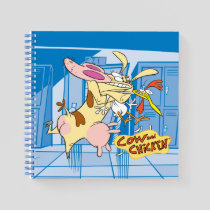 Cow and Chicken Hug Graphic Notebook