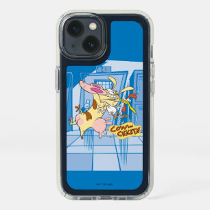 Cow and Chicken Hug Graphic Speck iPhone 13 Case