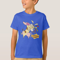 Cow and Chicken Hug Graphic T-Shirt