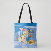 Cow and Chicken Hug Graphic Tote Bag