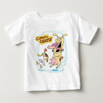 Cow and Chicken Laughing Graphic Baby T-Shirt