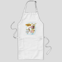 Cow and Chicken Laughing Graphic Long Apron
