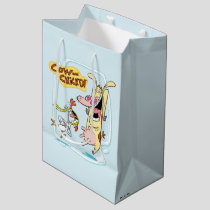 Cow and Chicken Laughing Graphic Medium Gift Bag
