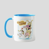Cow and Chicken Laughing Graphic Mug