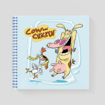 Cow and Chicken Laughing Graphic Notebook
