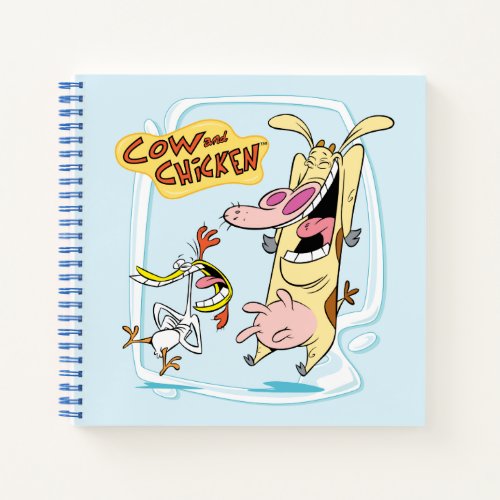 Cow and Chicken Laughing Graphic Notebook