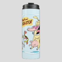 Cow and Chicken Laughing Graphic Thermal Tumbler