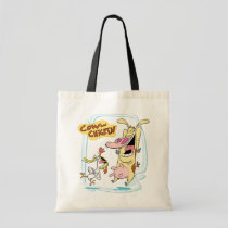Cow and Chicken Laughing Graphic Tote Bag