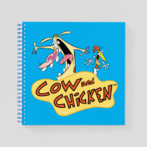 Cow and Chicken Logo Graphic Notebook