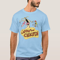 Cow and Chicken Logo Graphic T-Shirt
