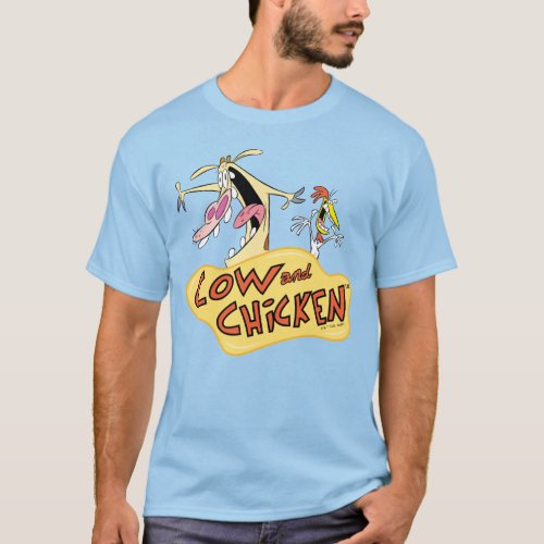 Cow and Chicken Logo Graphic T_Shirt