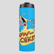 Cow and Chicken Logo Graphic Thermal Tumbler