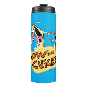 Cow and Chicken Logo Graphic Thermal Tumbler
