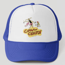 Cow and Chicken Logo Graphic Trucker Hat