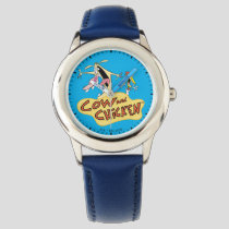 Cow and Chicken Logo Graphic Watch