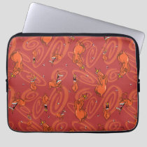 Cow and Chicken Red Guy Pattern Laptop Sleeve