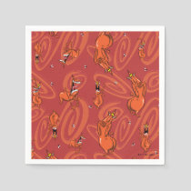 Cow and Chicken Red Guy Pattern Napkins