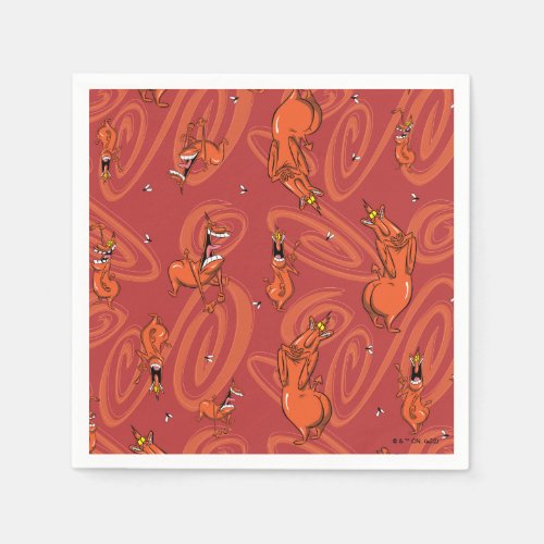 Cow and Chicken Red Guy Pattern Napkins