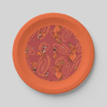Cow and Chicken Red Guy Pattern Paper Plates