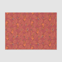Cow and Chicken Red Guy Pattern Tissue Paper