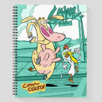 Cow and Chicken Running Graphic Notebook