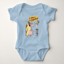 Cow and Chicken Smiling Graphic Baby Bodysuit