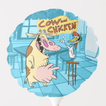 Cow and Chicken Smiling Graphic Balloon