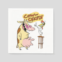 Cow and Chicken Smiling Graphic Napkins