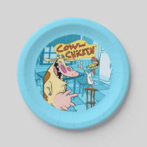 Cow and Chicken Smiling Graphic Paper Plates