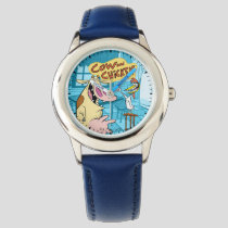 Cow and Chicken Smiling Graphic Watch