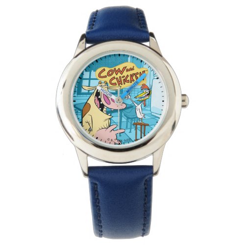 Cow and Chicken Smiling Graphic Watch