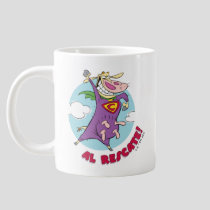 Cow and Chicken Super Cow Al Rescate! Giant Coffee Mug