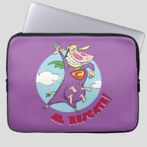 Cow and Chicken Super Cow Al Rescate! Laptop Sleeve
