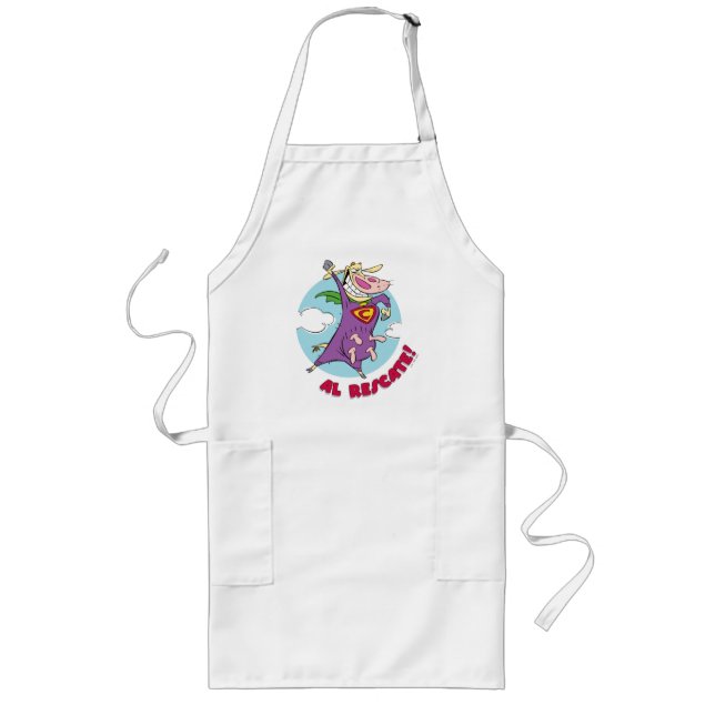 Cow and Chicken Super Cow Al Rescate! Long Apron (Front)
