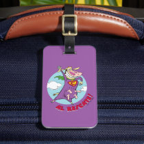 Cow and Chicken Super Cow Al Rescate! Luggage Tag