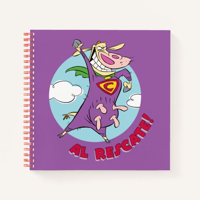 Cow and Chicken Super Cow Al Rescate! Notebook (Front)