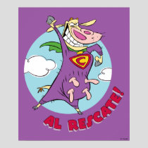 Cow and Chicken Super Cow Al Rescate! Poster
