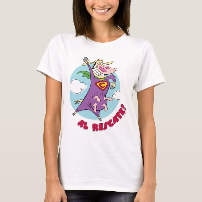 Cow and Chicken Super Cow Al Rescate! T-Shirt (Front)