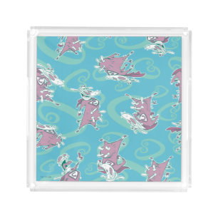 Cow and Chicken Super Cow Pattern Acrylic Tray