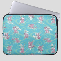 Cow and Chicken Super Cow Pattern Laptop Sleeve