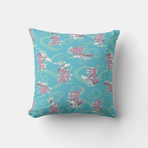 Cow and Chicken Super Cow Pattern Throw Pillow