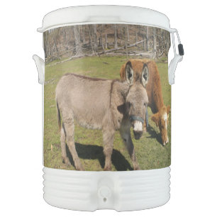 Cow and Donkey Igloo Beverage Cooler