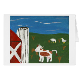 Cow and ducks cards