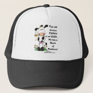 Cow and Ladybug COWnt on God Trucker Hat
