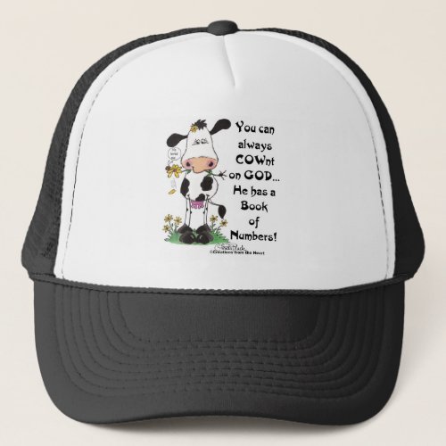 Cow and Ladybug COWnt on God Trucker Hat